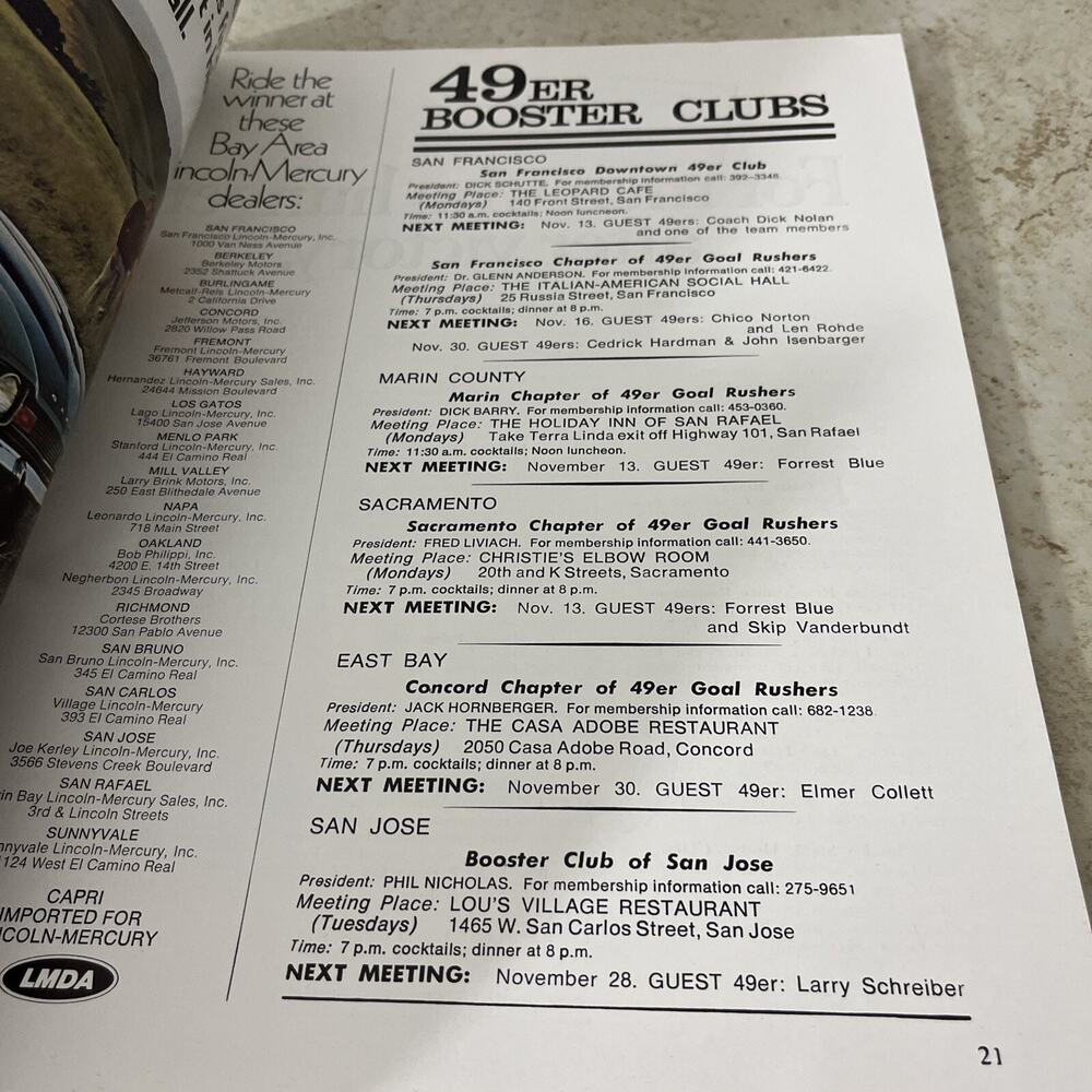 Nov 12, 1972 Baltimore Colts Today Pro! Program - Picture 3 of 5